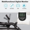 Water Rowing Machine for Home Use Water Rower w/ LCD Digital Monitor, 330 Lbs Weight Capacity