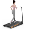 Under Desk Walking Pad, Treadmill 15% Incline 2.0HP 240LBS with Remote Control