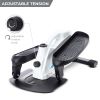 Compact Elliptical Fitness Stand up and Sit Down Step Machine, Portable Mini Stepper Exercise, While Seated, Handle, Digital Readout, All the Equipmen