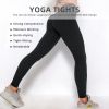 Women TIK Tok Leggings Bubble Textured Butt Lifting Yoga Pants Black Medium