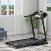 Treadmills for Home, Electric Treadmill with 15% Automatic Incline, Foldable 3.25HP Workout Running Machine Walking, Double Running Board Shock Absorp