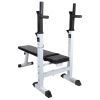 Workout Bench with Weight Rack; Barbell and Dumbbell Set198.4 lb