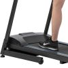 Electric Motorized Treadmill with Audio Speakers; Max. 10 MPH and Incline for Home Gym