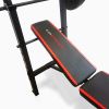 CAP Strength Adjustable Standard Combo Weight Bench with Rack and Leg Extension and 90 lb. Vinyl Weight Set