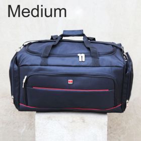 Short Distance To Oxford Large-capacity Handbag Travel Big Bag (Option: Black-Medium)