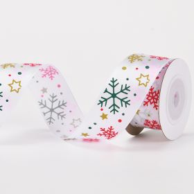 Christmas Small Roll Ribbon Combination Suit (Option: Starlight Snowflake)