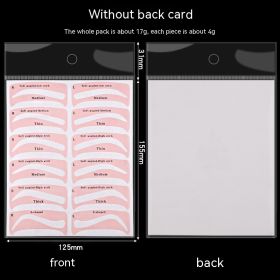 Eyebrow Stickers Eyebrow Stencil Lazy Eyebrow Stencil Eyebrow Artifact Makeup Tools In Stock (Option: Without Backer Card)