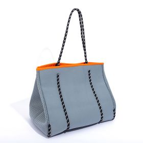 Gas Perforated Neoprene Beach Buns And Mother Bag (Color: Light Grey)