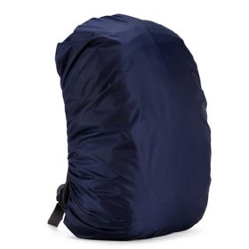 Backpack Rain Cover School Bag Cover Mountaineering Bag Waterproof Cover (Color: Dark blue)