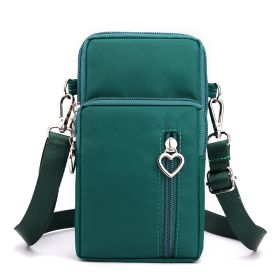 Girls Wallet Wallet Pocket Ladies Messenger Money Bag Card Case Ladies Ladies Wallet Small Bag Mini Shoulder Mobile Phone Bag (Option: Green-Small)