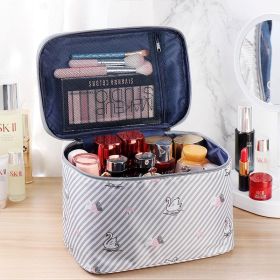 Online Influencer Cute Large Capacity Portable And Versatile Large Small Size Toiletries Bag (Option: Gray White Swan)