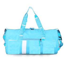 Printed Handbag Shoulder Bag (Color: Blue)