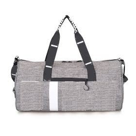 Printed Handbag Shoulder Bag (Color: Grey)
