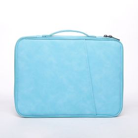 Keyboard Storage Summer Men's And Women's Earthquake Resistant Laptop Bag (Option: Sky Blue Sheepskin-15inch)