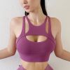 New Sexy Women's Sports Bra Top Women Tight Elastic Gym Sport Yoga Bras Bralette Crop Top Chest Pad Removable 13 Colors