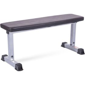 Strength Flat Utility Weight Bench (600 lb Weight Capacity) (Black: Gray)