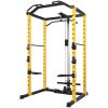 PC-1 Series 1000lb Capacity Multi-Function Adjustable Power Cage Power Rack with Optional Lat Pull-down and Cable Crossover, Power Cage Only