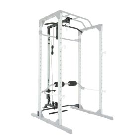 PROGEAR 310 Olympic Lat Pull Down and Low Row Cable Attachment for Progear 1600 Ultra Strength 800lb Weight Capacity Squat Stand Power Rack Cage with (material: powercagewithlatpulldown)