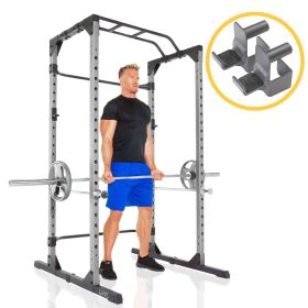 ProGear Squat Rack Power Cage with J-Hooks, Ultra Strength 800lb Weight Capacity, Optional Lat Pulldown Attachment (material: powercagewithlatpulldown)