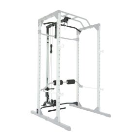 PROGEAR 310 Olympic Lat Pull Down and Low Row Cable Attachment for Progear 1600 Ultra Strength 800lb Weight Capacity Squat Stand Power Rack Cage with (material: powercageonly)