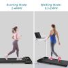 2 in 1 Under Desk Electric Treadmill 2.5HP;  with Bluetooth APP and speaker;  Remote Control;  Display;  Walking Jogging Running Machine Fitness Equip