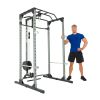 PROGEAR 310 Olympic Lat Pull Down and Low Row Cable Attachment for Progear 1600 Ultra Strength 800lb Weight Capacity Squat Stand Power Rack Cage with
