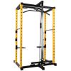 PC-1 Series 1000lb Capacity Multi-Function Adjustable Power Cage Power Rack with Optional Lat Pull-down and Cable Crossover, Power Cage Only