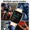 Fitness Tracker Heart Rate Blood Pressure Waterproof Smart Watch