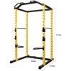 PC-1 Series 1000lb Capacity Multi-Function Adjustable Power Cage Power Rack with Optional Lat Pull-down and Cable Crossover, Power Cage Only