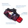 20" Waterproof Sport Gym Bag 600D Polyester Travel Duffel Bag Dry Wet Separated