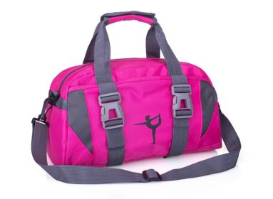Yoga Mat Backpack Gym Bag Custom Logo Men And Women Travel Bag (Option: Rose Red medium)