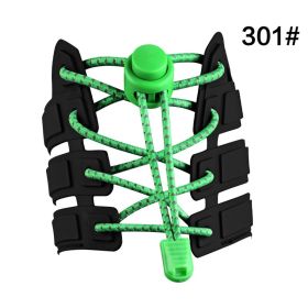 Color Elastic Band Shoelace For Lazy People (Option: 310 Green-120cm)