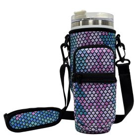 Printed Neoprene Rubber Cup Sleeve Bags (Option: K12)